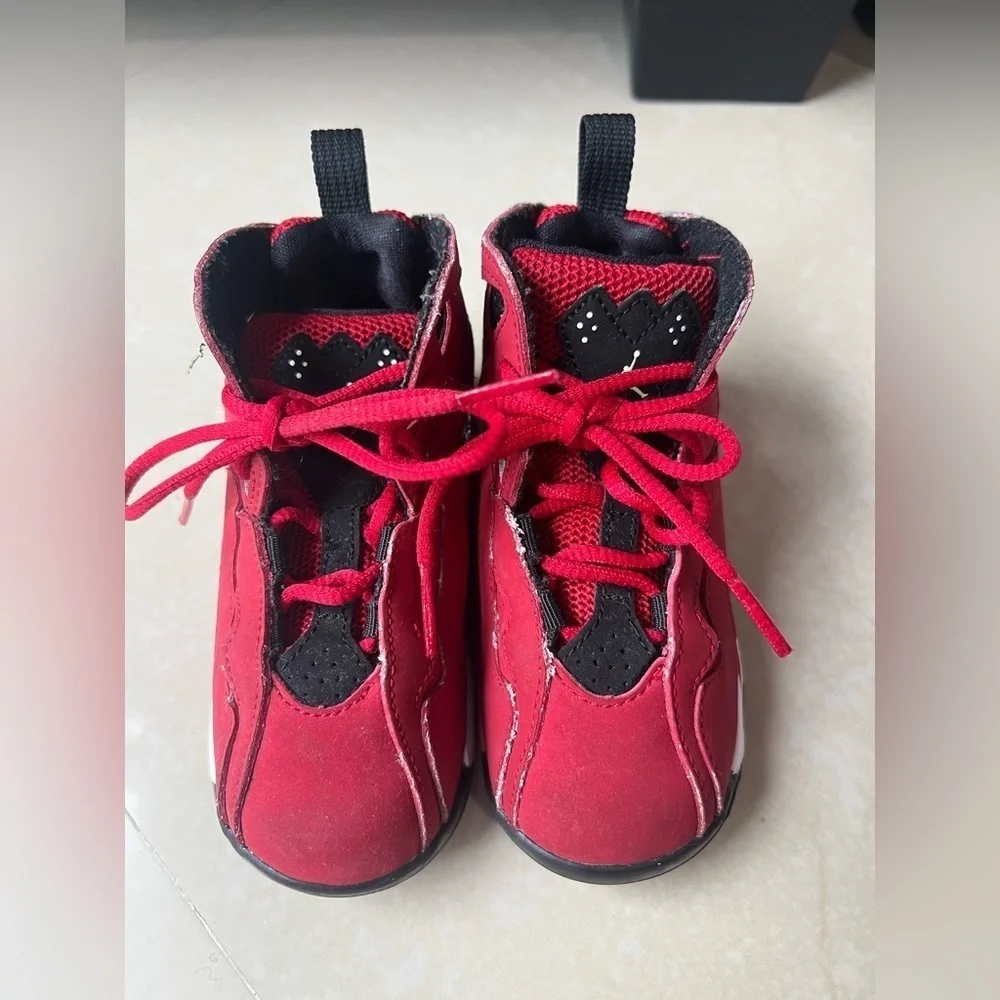 Jordan True Flight Gym Red Black Toddler Shoes (Size 8C)